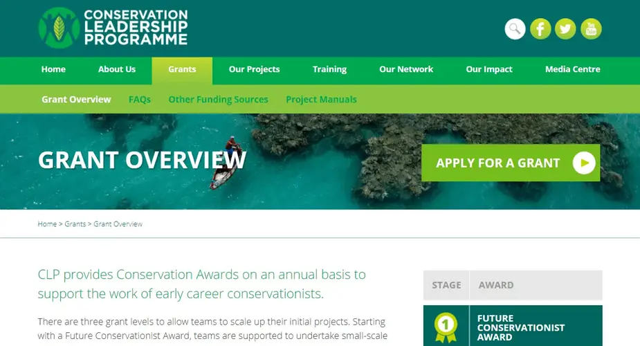 Conservation Leadership Programme Application Portal